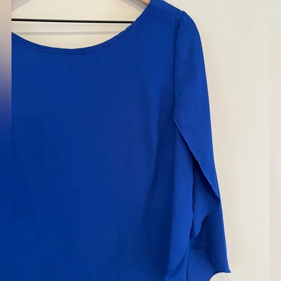 AB Studio Dress with Unique Sleeves Size Lg - Picture 4 of 11